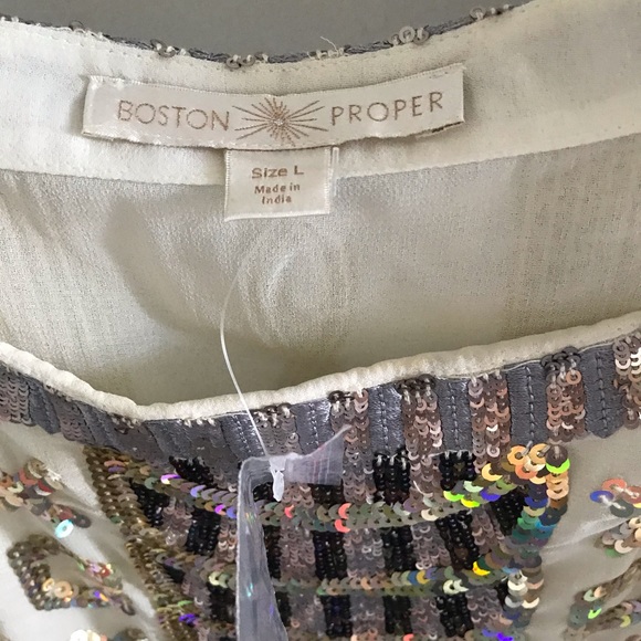 🌼Gorgeous Boston Proper sequins Blouse 🌼 - Picture 6 of 10